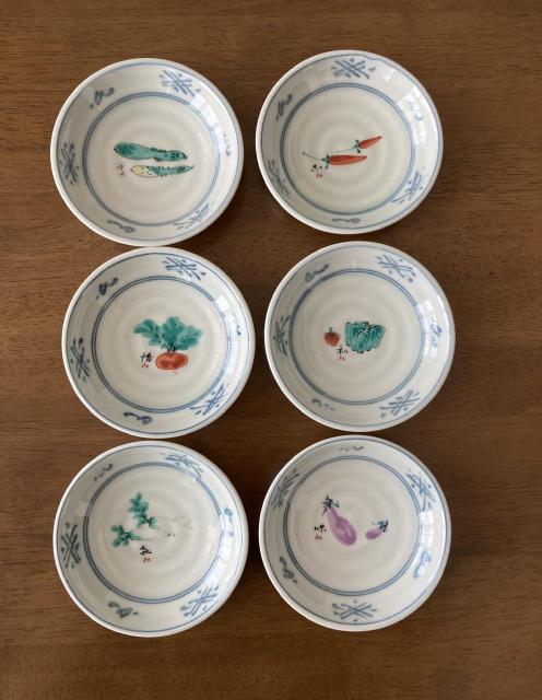 九谷焼♪小皿6枚セット 野菜絵変り☆used美品 < インテリア/ライフ  九谷焼♪小皿6枚セット 野菜絵変り☆used美品  < インテリア/ライフの
