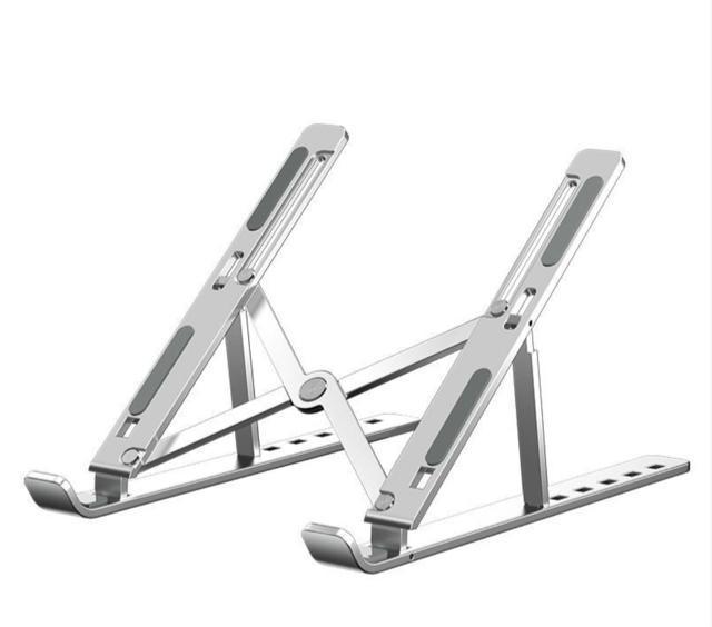 ノートパソコンスタンド pcスタンド ノートpc スタンド 折り畳み式 6段階調節可能 滑り止め 軽量 収納袋付き シルバー < PC本体/周辺機器  ノートパソコンスタンド pcスタンド ノートpc スタンド 折り畳み式 6段階調節可能 滑り止め 軽量 収納袋付き シルバー  < PC本体/周辺機器の