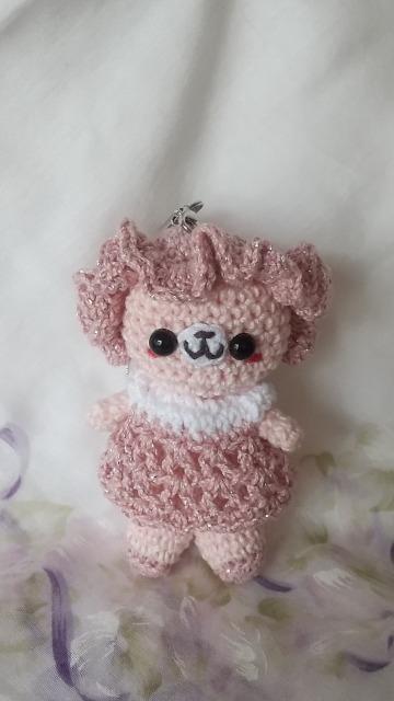 ピンクうさちゃん編みぐるみストラップ < ペット/手芸/園芸  ピンクうさちゃん編みぐるみストラップ  < ペット/手芸/園芸の