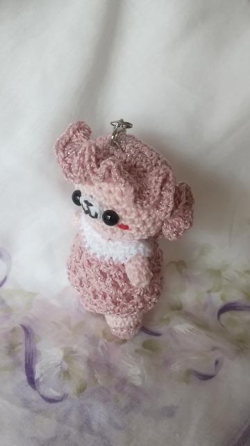 ピンクうさちゃん編みぐるみストラップ < ペット/手芸/園芸  ピンクうさちゃん編みぐるみストラップ < ペット/手芸/園芸の