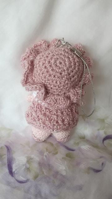 ピンクうさちゃん編みぐるみストラップ < ペット/手芸/園芸  ピンクうさちゃん編みぐるみストラップ < ペット/手芸/園芸の