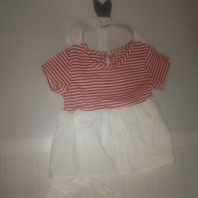 新品 セーラーカラーのインナーパンツ付きワンピース サイズ90 送料無料 < キッズ/ベビー  新品 セーラーカラーのインナーパンツ付きワンピース サイズ90 送料無料 < キッズ/ベビーの