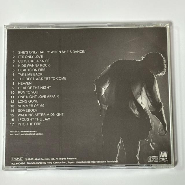 BRYAN ADAMS / LIVE! LIVE! LIVE! < CD/DVD/ビデオ  BRYAN ADAMS / LIVE! LIVE! LIVE! < CD/DVD/ビデオの