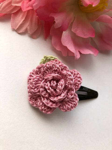 ハンドメイド スリーピン パッチンピン 薔薇 ピンク axes好き < 女性ファッション  ハンドメイド スリーピン パッチンピン 薔薇 ピンク axes好き < 女性ファッションの