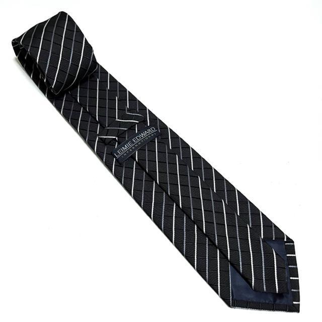 【美品】チェック柄ネクタイ /LEIMIE EDWARD/ダークグレー < 男性ファッション 【美品】チェック柄ネクタイ /LEIMIE EDWARD/ダークグレー < 男性ファッションの
