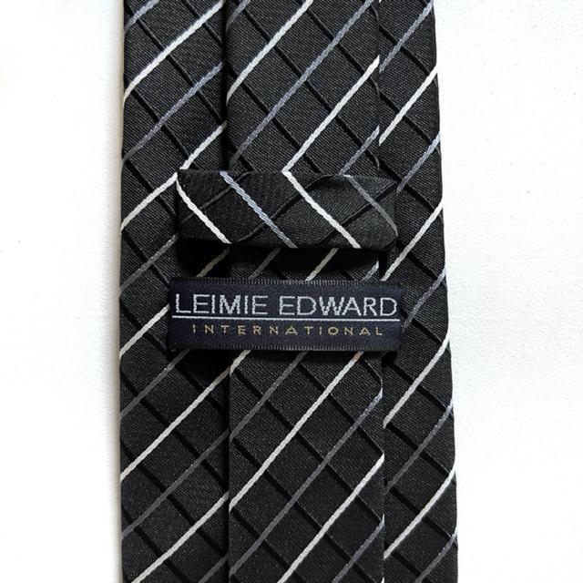 【美品】チェック柄ネクタイ /LEIMIE EDWARD/ダークグレー < 男性ファッション 【美品】チェック柄ネクタイ /LEIMIE EDWARD/ダークグレー < 男性ファッションの