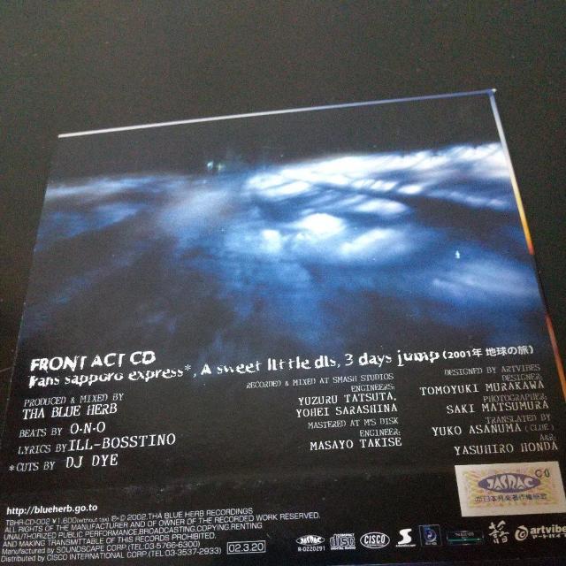 THA BLUE HERBwFRONT ACT CDxILL-BOSSTINO  CD/DVD/rfI 