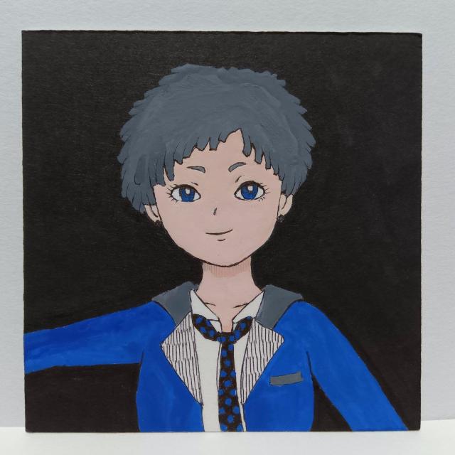 オリジナルイラスト 手描きイラスト カラー絵 ハンドメイド 原画 自作 アート アナログ ハンドメイド インテリア 女の子 art < アニメ/コミック/キャラクター  オリジナルイラスト 手描きイラスト カラー絵 ハンドメイド 原画 自作 アート アナログ ハンドメイド インテリア 女の子 art  < アニメ/コミック/キャラクターの