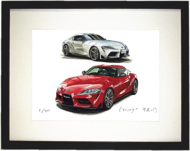 NC-991 TOYOTAスープラRE限定版画サイン額装作家平右ヱ門 < 自動車/バイク NC-991 TOYOTAスープラRE限定版画サイン額装作家平右ヱ門 < 自動車/バイク