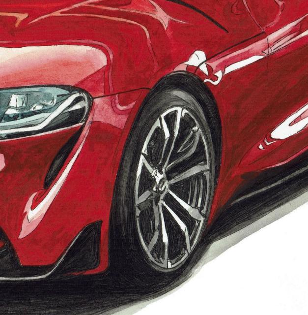 NC-991 TOYOTAスープラRE限定版画サイン額装作家平右ヱ門 < 自動車/バイク NC-991 TOYOTAスープラRE限定版画サイン額装作家平右ヱ門 < 自動車/バイク