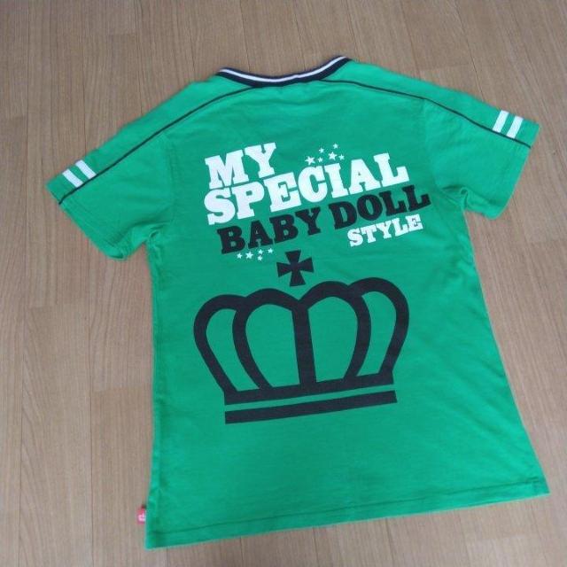 VネックTシャツ 緑 S ベビードールBABYDOLLベビド < ブランド VネックTシャツ 緑 S ベビードールBABYDOLLベビド < ブランドの