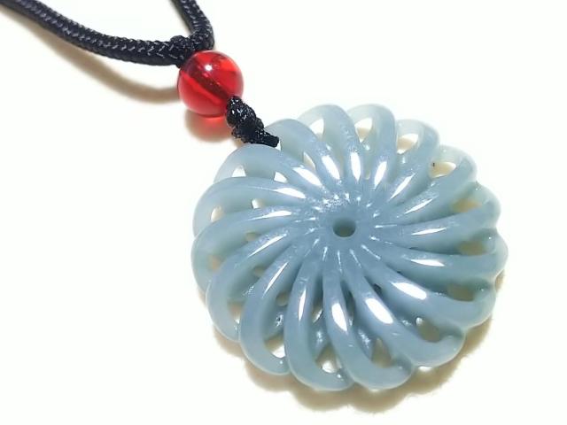 天然石★ミャンマー翡翠 フォイール(風車) ペンダント < 女性アクセサリー/時計 天然石★ミャンマー翡翠 フォイール(風車) ペンダント < 女性アクセサリー/時計の