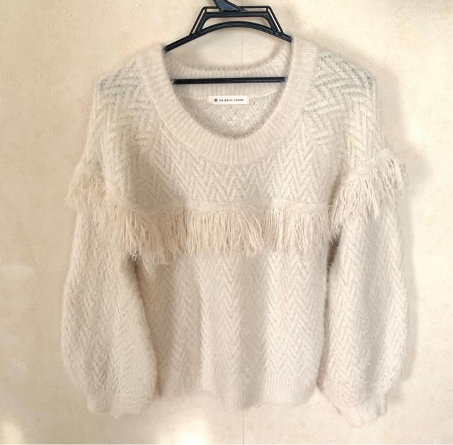 �؎�� MAJESTIC LEGON�t�����W�V���M�[�j�b�g�v���I�[�o�[  �j�b�g �Z�[�^�[ ���� �A�C�{���[ �g�b�v�X �� �����t�@�b�V������ 