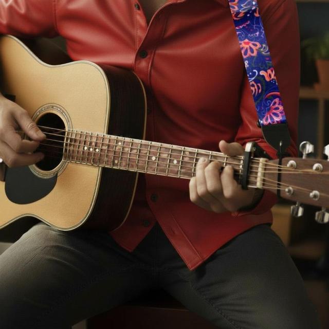 花柄 アジアンテイスト 民族風 ギター ストラップ エレキギター アコースティックギター アコギ ベース < ホビー 花柄 アジアンテイスト 民族風 ギター ストラップ エレキギター アコースティックギター アコギ ベース < ホビーの