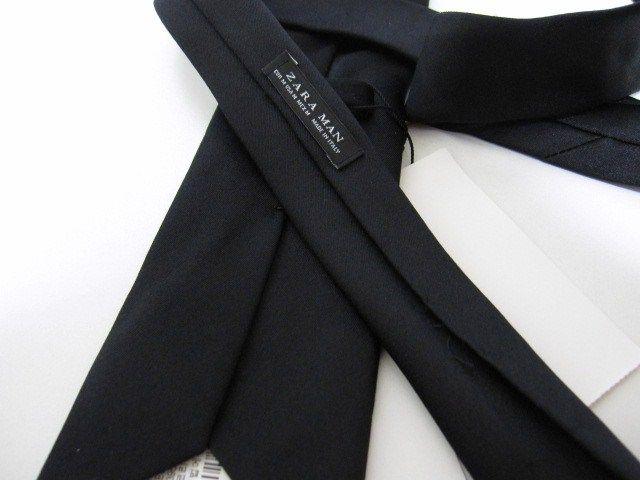 □ZARA/ザラ シルク ネクタイ/ブラック/☆新品 < ブランド  □ZARA/ザラ シルク ネクタイ/ブラック/☆新品 < ブランドの