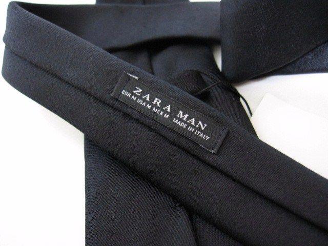 □ZARA/ザラ シルク ネクタイ/ブラック/☆新品 < ブランド  □ZARA/ザラ シルク ネクタイ/ブラック/☆新品 < ブランドの