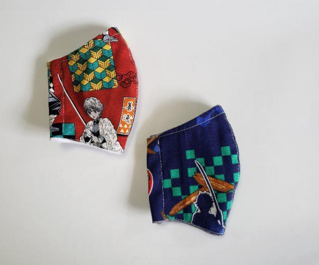 S4N◆ 【超レア柄】【ラスト】柔らかい 接触冷感立体マスク 2枚 善逸 炭治郎(*^^*) < 女性ファッション  S4N◆ 【超レア柄】【ラスト】柔らかい 接触冷感立体マスク 2枚 善逸 炭治郎(*^^*) < 女性ファッションの