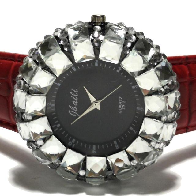 【新品・未使用】JEAIEI【クリスタル】美しいドレスウォッチ < 女性アクセサリー/時計  【新品・未使用】JEAIEI【クリスタル】美しいドレスウォッチ < 女性アクセサリー/時計の