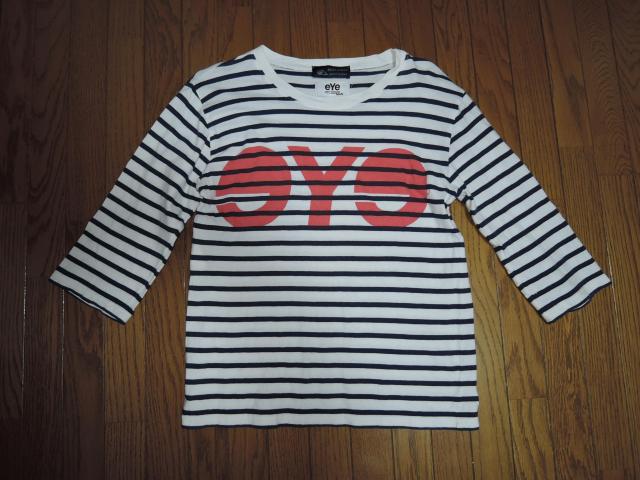 eye JUNYA WATANABE MAN ジュンヤワタナベ  × SAINT JAMES 7分丈 ロンTシャツ S 白紺 < ブランド  eye JUNYA WATANABE MAN ジュンヤワタナベ  × SAINT JAMES 7分丈 ロンTシャツ S 白紺  < ブランドの