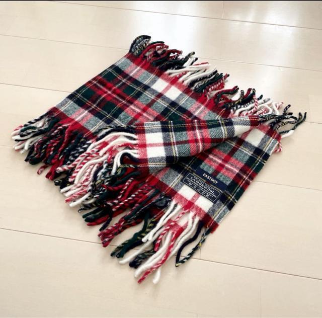 [�V�i] EAST BOY LAMBSWOOL �`�F�b�N�}�t���[  �� �u�����h�� 