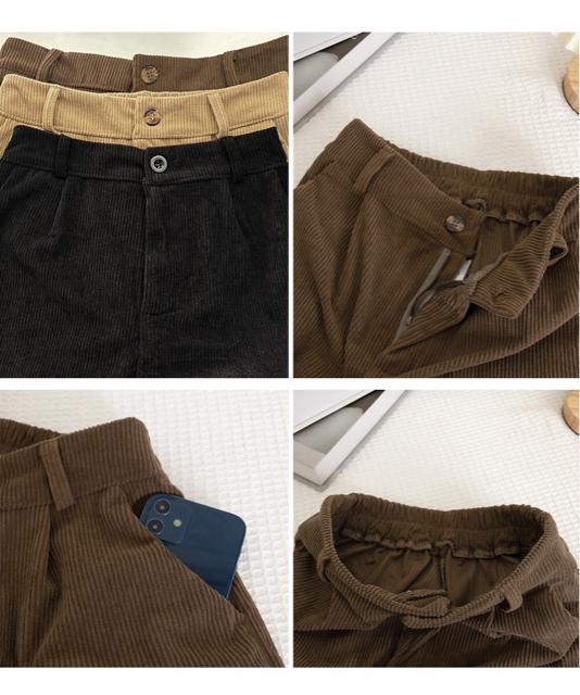 送料無料 新品 コーデュロイショートパンツ ハイウエスト < 女性ファッション  送料無料 新品 コーデュロイショートパンツ ハイウエスト < 女性ファッションの