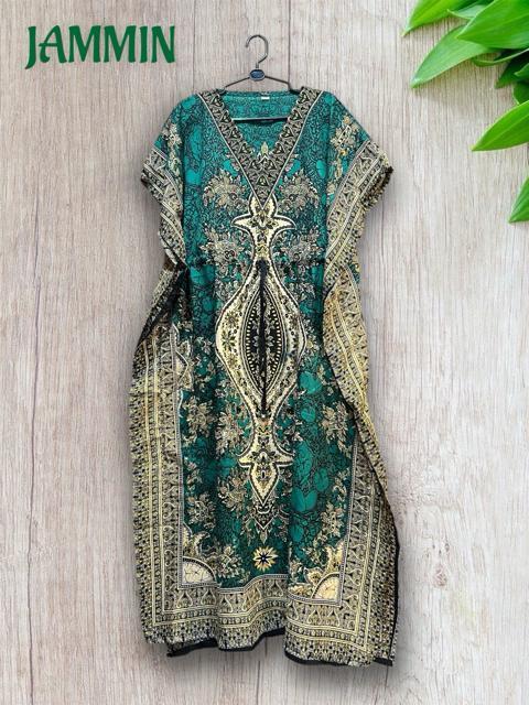 アジアンペーズリー柄ロングワンピ エスニック ヒッピー グリーン 緑 < 女性ファッション アジアンペーズリー柄ロングワンピ エスニック ヒッピー グリーン 緑 < 女性ファッションの