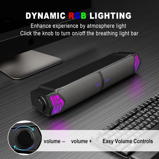 PCスピーカー, Bluetooth 5.3 ゲーミングスピーカー LEDライト付き USB接続 < 家電/AV PCスピーカー, Bluetooth 5.3 ゲーミングスピーカー LEDライト付き USB接続 < 家電/AVの