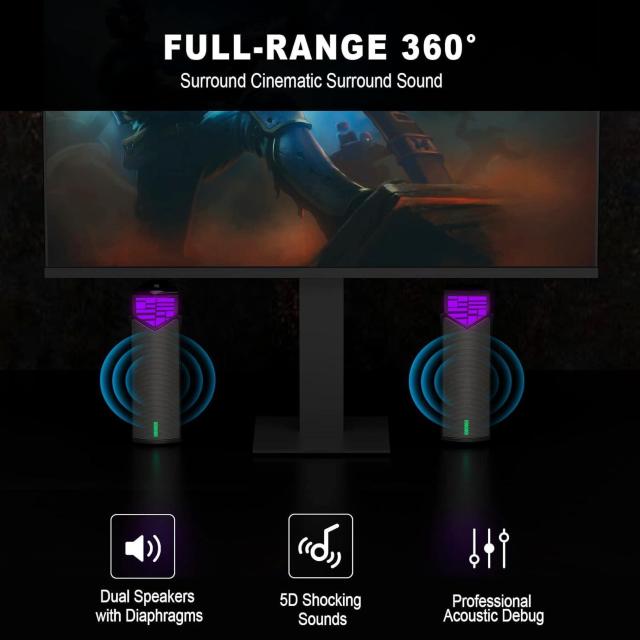 PCスピーカー, Bluetooth 5.3 ゲーミングスピーカー LEDライト付き USB接続 < 家電/AV PCスピーカー, Bluetooth 5.3 ゲーミングスピーカー LEDライト付き USB接続 < 家電/AVの