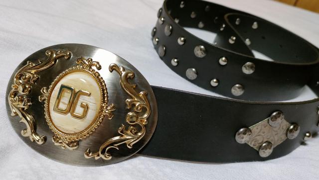 正規新古 限定 ドルチェ&ガッバーナ DGロゴ天然石ストーン装飾バックル スタッズレザーベルト 黒 95 ハイエンドラグジュアリー < ブランド  正規新古 限定 ドルチェ&ガッバーナ DGロゴ天然石ストーン装飾バックル スタッズレザーベルト 黒 95 ハイエンドラグジュアリー  < ブランドの