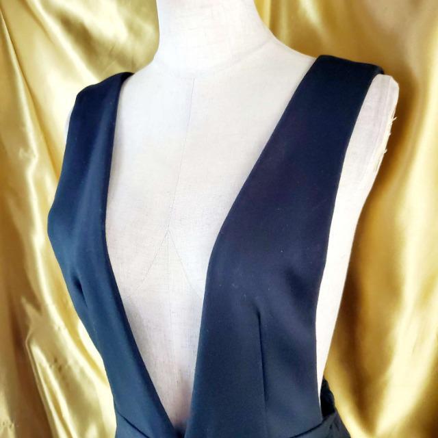 込み★357★ブラウニー★Vストラップワイドサロペット/オールインワン★F < 女性ファッション  込み★357★ブラウニー★Vストラップワイドサロペット/オールインワン★F < 女性ファッションの