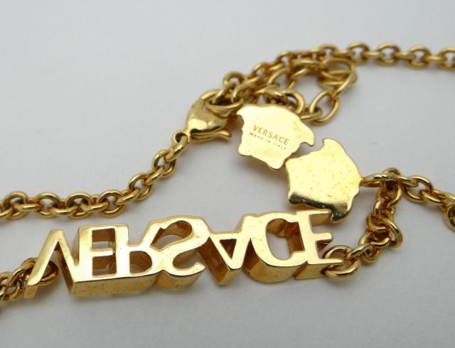 VERSACE ヴェルサーチ ロゴ メデューサモチーフ チェーンネックレス ゴールド<USED>【送料無料】 < ブランド VERSACE ヴェルサーチ ロゴ メデューサモチーフ チェーンネックレス ゴールド<USED>【送料無料】 < ブランドの