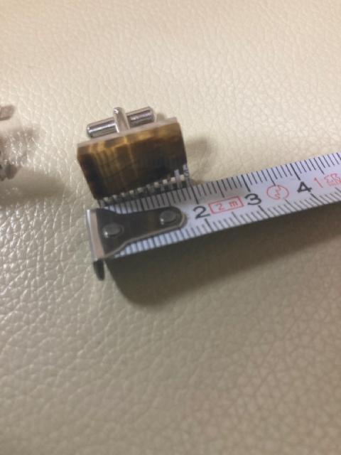 1646.タイガーアイのカフスボタン < 男性アクセサリー/時計  1646.タイガーアイのカフスボタン < 男性アクセサリー/時計の