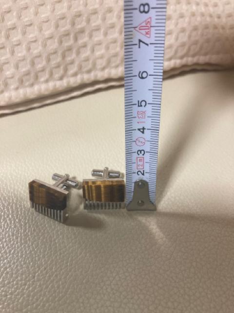 1646.タイガーアイのカフスボタン < 男性アクセサリー/時計  1646.タイガーアイのカフスボタン < 男性アクセサリー/時計の