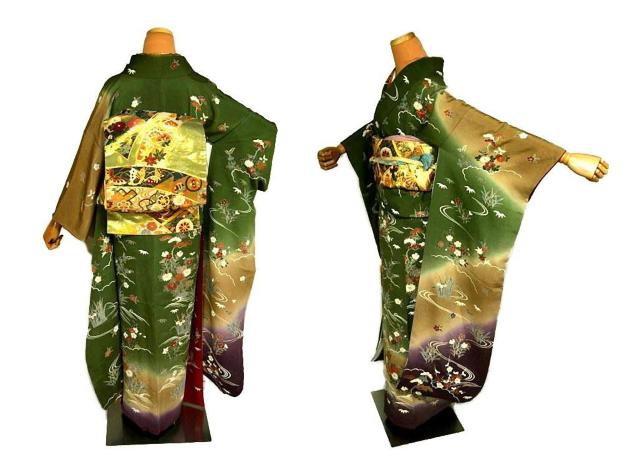 【最高峰】新品同様 1555年創業【千切屋治兵衛謹製】金駒シシュウ 鈴乃屋扱 振袖 身丈159.5cm 裄丈65cm T3526 < 女性ファッション  【最高峰】新品同様 1555年創業【千切屋治兵衛謹製】金駒シシュウ 鈴乃屋扱 振袖 身丈159.5cm 裄丈65cm T3526 < 女性ファッションの