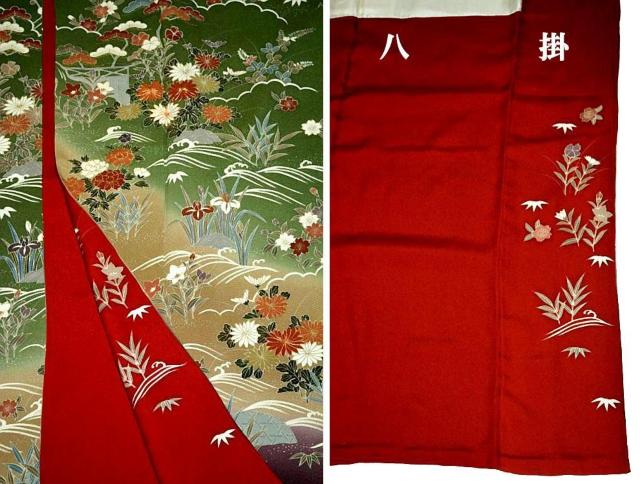 【最高峰】新品同様 1555年創業【千切屋治兵衛謹製】金駒シシュウ 鈴乃屋扱 振袖 身丈159.5cm 裄丈65cm T3526 < 女性ファッション  【最高峰】新品同様 1555年創業【千切屋治兵衛謹製】金駒シシュウ 鈴乃屋扱 振袖 身丈159.5cm 裄丈65cm T3526 < 女性ファッションの