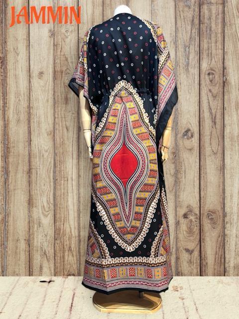 アフリカン柄ロングワンピ 黒 エスニック ヒッピー アジアン アフリカン < 女性ファッション アフリカン柄ロングワンピ 黒 エスニック ヒッピー アジアン アフリカン < 女性ファッションの