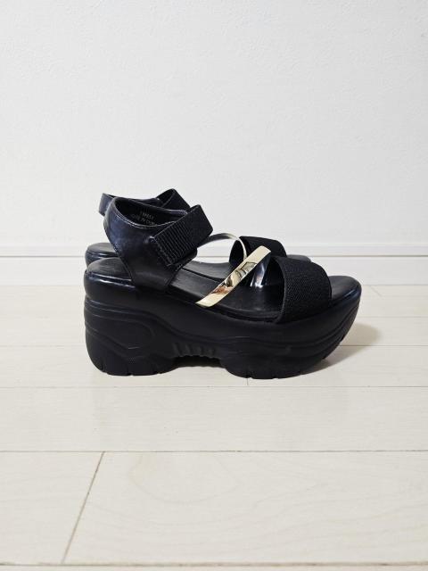 SUREVE 黒×gold 厚底 スポーツサンダル LL < 女性ファッション SUREVE 黒×gold 厚底 スポーツサンダル LL < 女性ファッションの