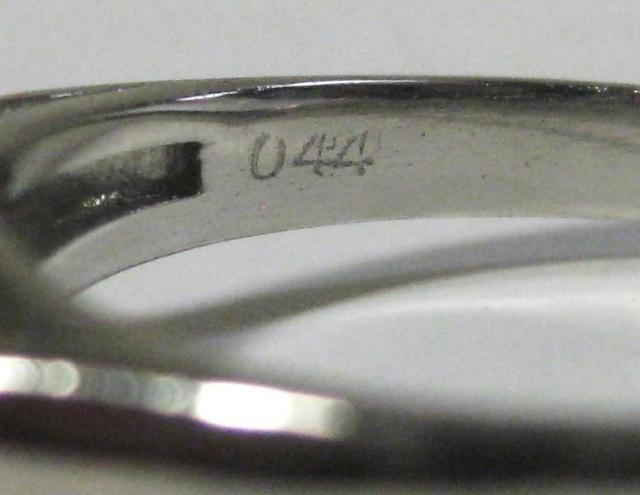 Pt900v`iO_CyAVFu1.444ct 0.44ct #17.5  ANZT[/v 