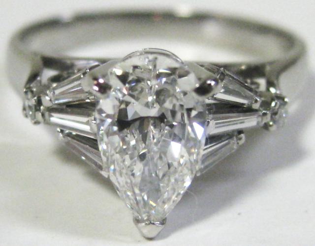 Pt900v`iO_CyAVFu1.444ct 0.44ct #17.5  ANZT[/v 