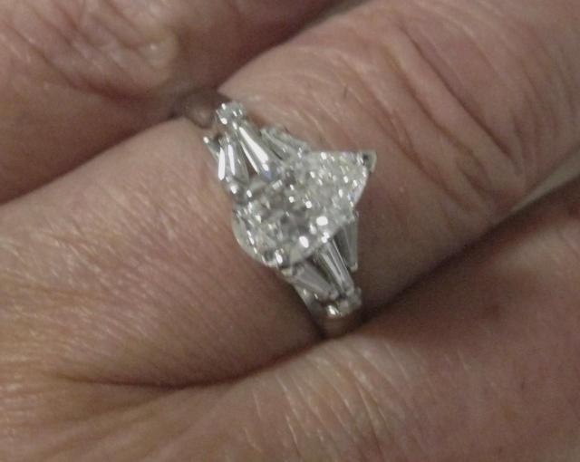 Pt900v`iO_CyAVFu1.444ct 0.44ct #17.5  ANZT[/v 