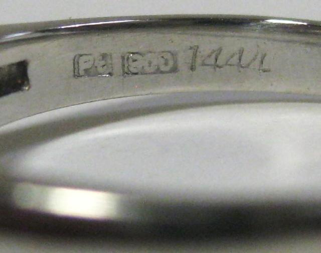 Pt900v`iO_CyAVFu1.444ct 0.44ct #17.5  ANZT[/v 