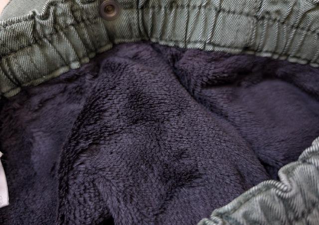 120★peda & mada★毛布みたいな裏シャギーパンツ★カーキ★送料無料 < キッズ/ベビー 120★peda & mada★毛布みたいな裏シャギーパンツ★カーキ★送料無料 < キッズ/ベビーの