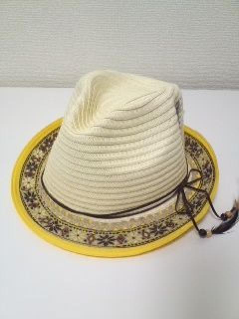 黄色ネイティブ刺繍〓ボヘミアンsummerハット〓帽子〓新品 < 女性ファッション 黄色ネイティブ刺繍〓ボヘミアンsummerハット〓帽子〓新品 < 女性ファッションの