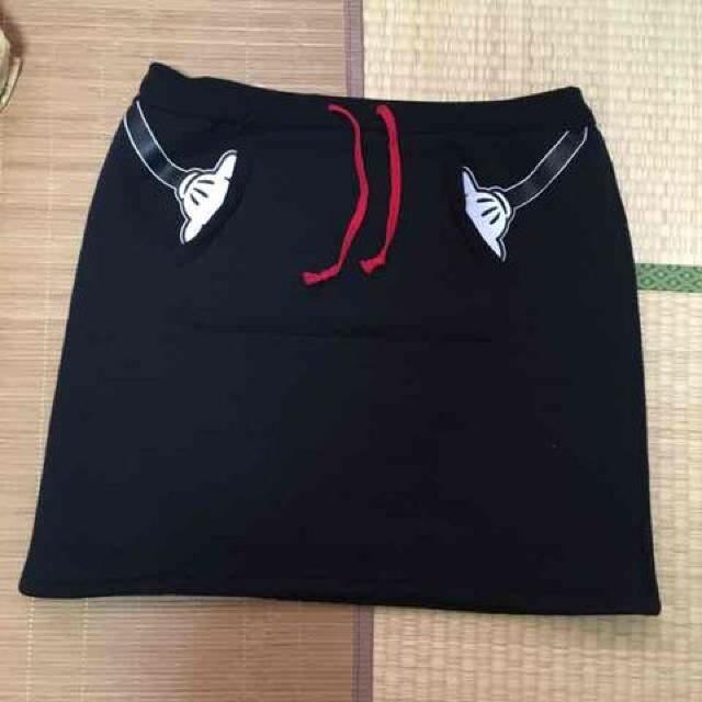 ディズニー・ミッキーマウス柄裏ボアスカート。4L < 女性ファッション ディズニー・ミッキーマウス柄裏ボアスカート。4L < 女性ファッションの