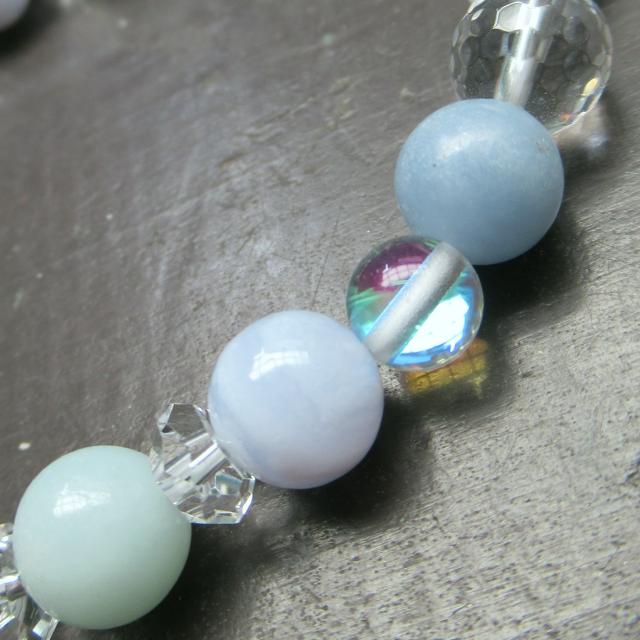 エンジェライトxアマゾナイトxアクアマリンxブルーレース < 女性アクセサリー/時計 エンジェライトxアマゾナイトxアクアマリンxブルーレース < 女性アクセサリー/時計の