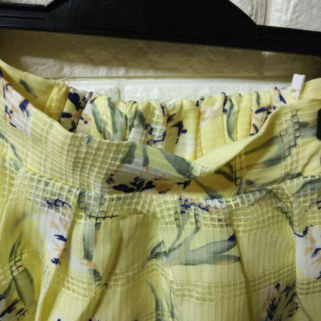 Emsexcite★新品★レース調花柄スカート/イエロー < ブランド  Emsexcite★新品★レース調花柄スカート/イエロー < ブランドの