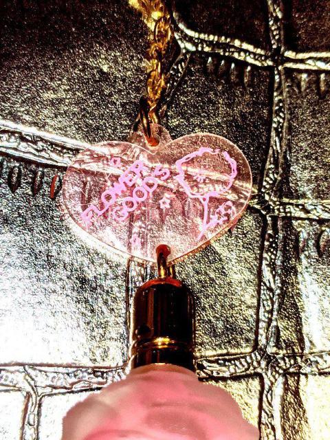 昭和 レトロ ファンシー コロン 香水 キーホルダー 薔薇 香水瓶