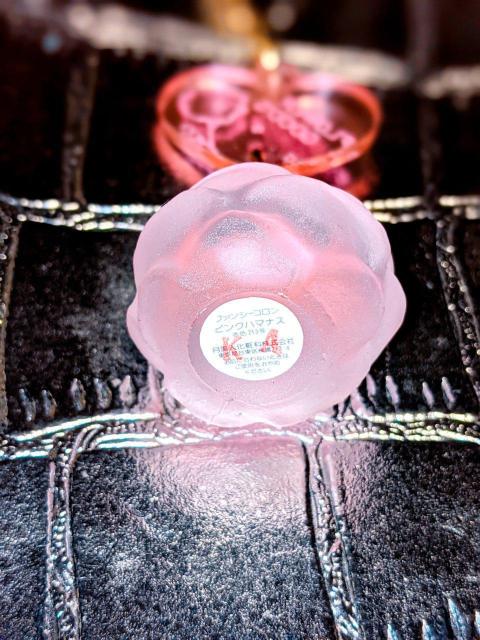 昭和 レトロ ファンシー コロン 香水 キーホルダー 薔薇 香水瓶