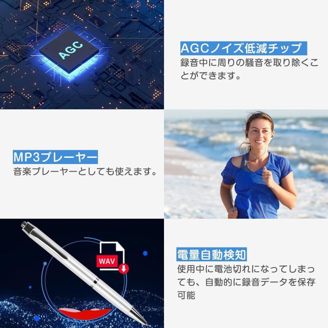ボイスレコーダー ICレコーダー ペン型 32G大容量 録音機 < インテリア/ライフ  ボイスレコーダー ICレコーダー ペン型 32G大容量 録音機 < インテリア/ライフの