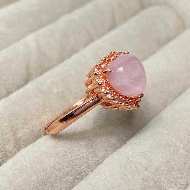 《No.R080》天然石ピンクパープルクンツァイト フリーサイズリング < 女性アクセサリー/時計  《No.R080》天然石ピンクパープルクンツァイト フリーサイズリング  < 女性アクセサリー/時計の